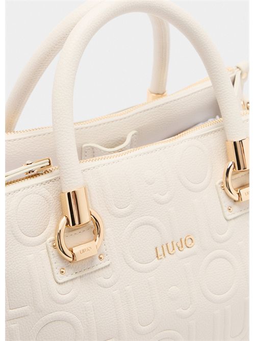Borsa satchel media con logo LIU JO | AF5008E0538/30002